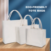 Water Proof Eco-Friendly Tote Bags White Canvas Cloth With Custom Logo