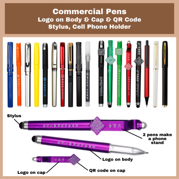 Stylish Commercial Pens Functional Durable Stand-out With Custom Logo