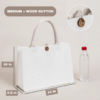 Water Proof Eco-Friendly Tote Bags White Canvas Cloth With Custom Logo