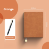 Deluxe PU Sheepskin Leather Notebook With Signature Pen With Custom Logo 21cm X15.6cm 256 Pages