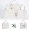 Water Proof Eco-Friendly Tote Bags White Canvas Cloth With Custom Logo