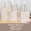 Water Proof Eco-Friendly Tote Bags White Canvas Cloth With Custom Logo