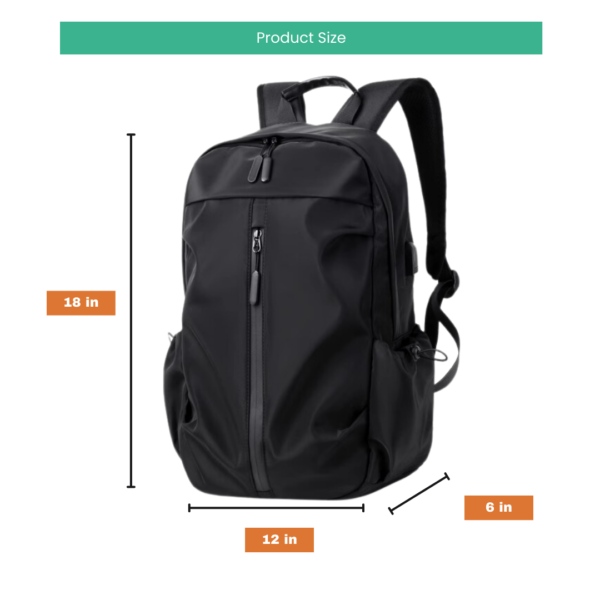 Water Resistant Premium Sporty Backpack with Laptop Compartment Custom Logo Print