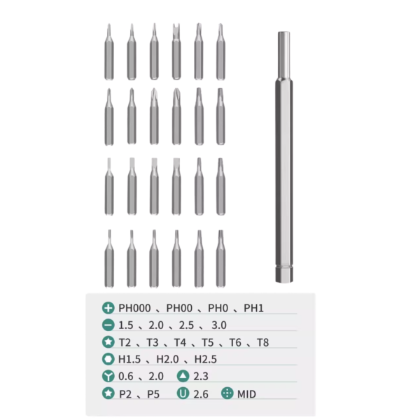 24-in-1 Premium Metal Screwdriver Kit – Compact, Durable & Custom Branded