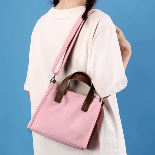 Canvas Bag and Shoulder Strap w/ Custom Branding