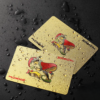 PVC "Sparkling" Gold/Silver/Black/Pink/Red Playing Cards - Custom Logo