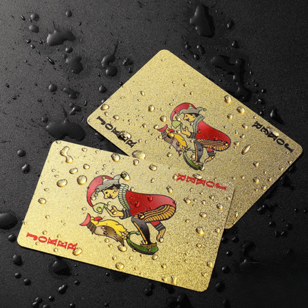 PVC "Sparkling" Gold/Silver/Black/Pink/Red Playing Cards - Custom Logo