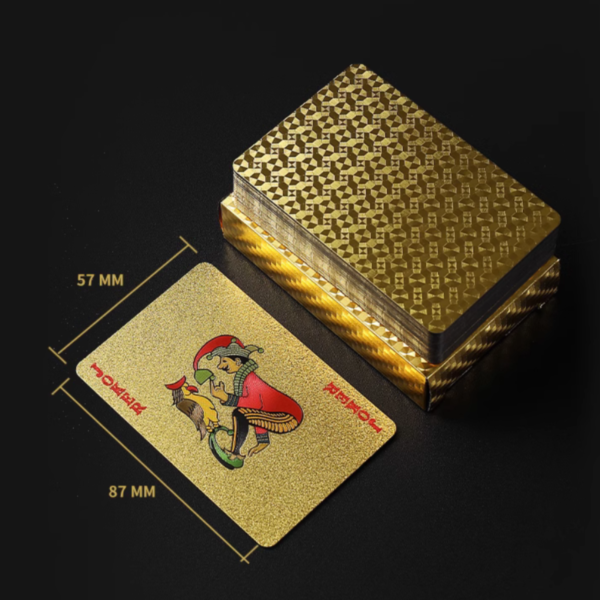 PVC "Sparkling" Gold/Silver/Black/Pink/Red Playing Cards - Custom Logo