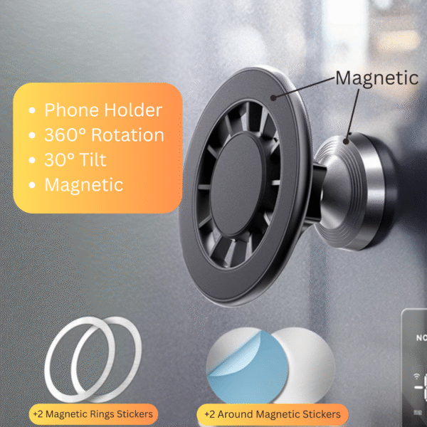 Universal 360° Magnetic Phone Holder/Car Mount - Strong Grip, Ultimate View Custom Logo